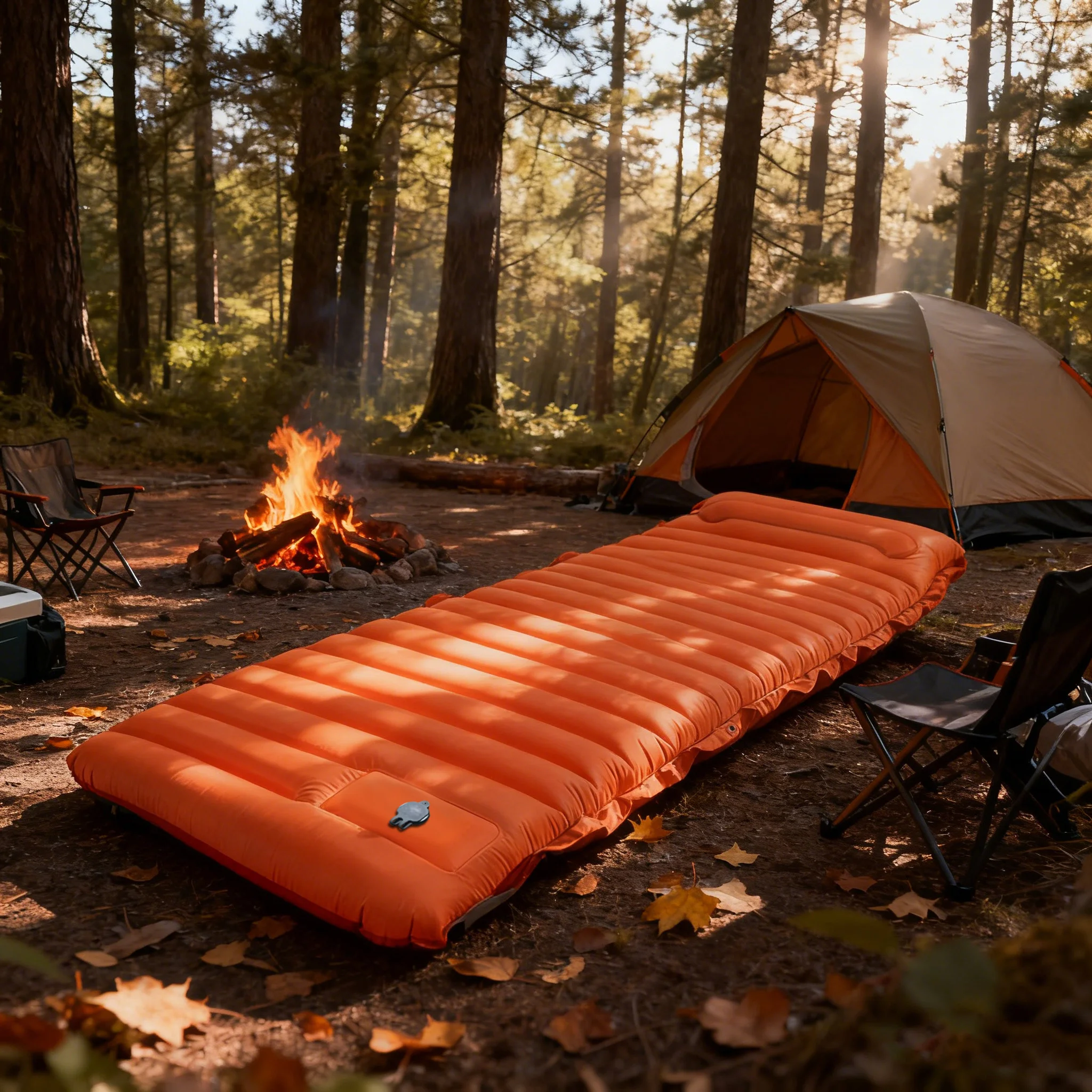 Matelas de camping auto-gonflant épais de 10 cm et compact