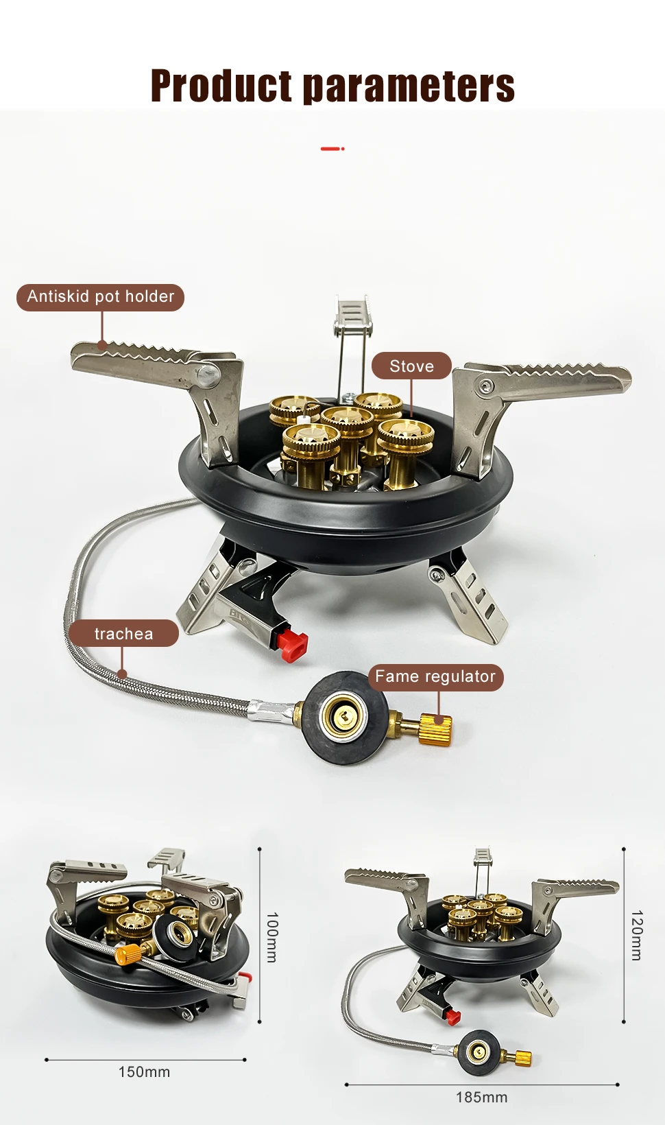 Cuisinière gaz Portable Camping haute pression extérieure – Image 14