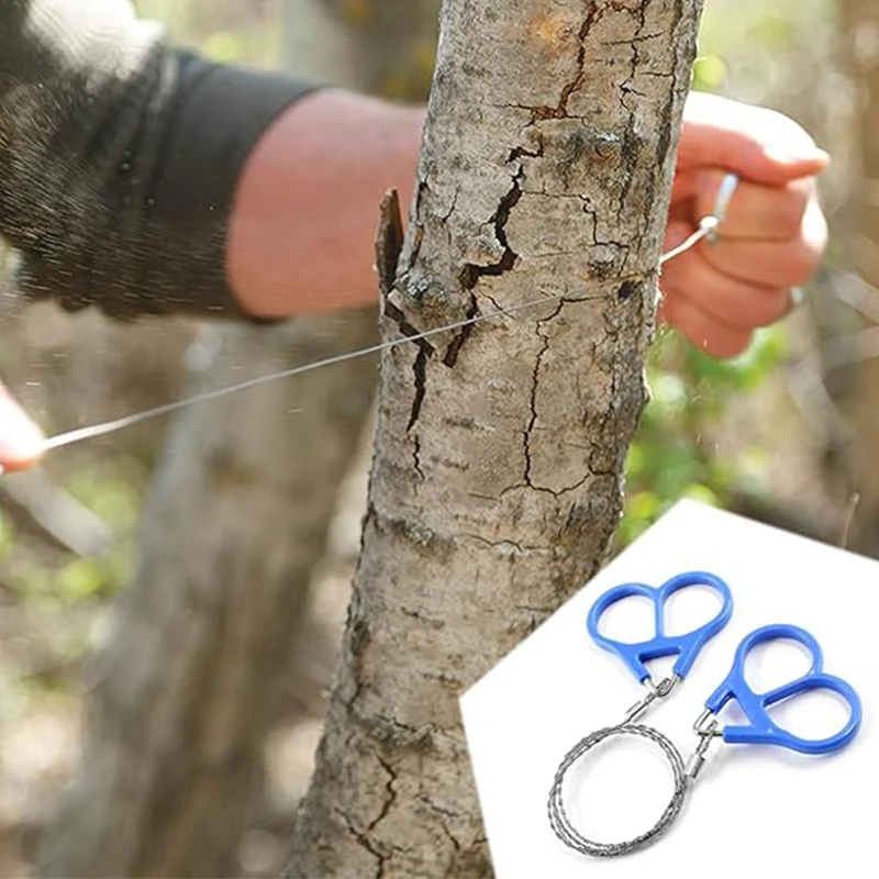 Scie à fil de survie camping-nature, coupe bois, caoutchouc, plastique – Image 5