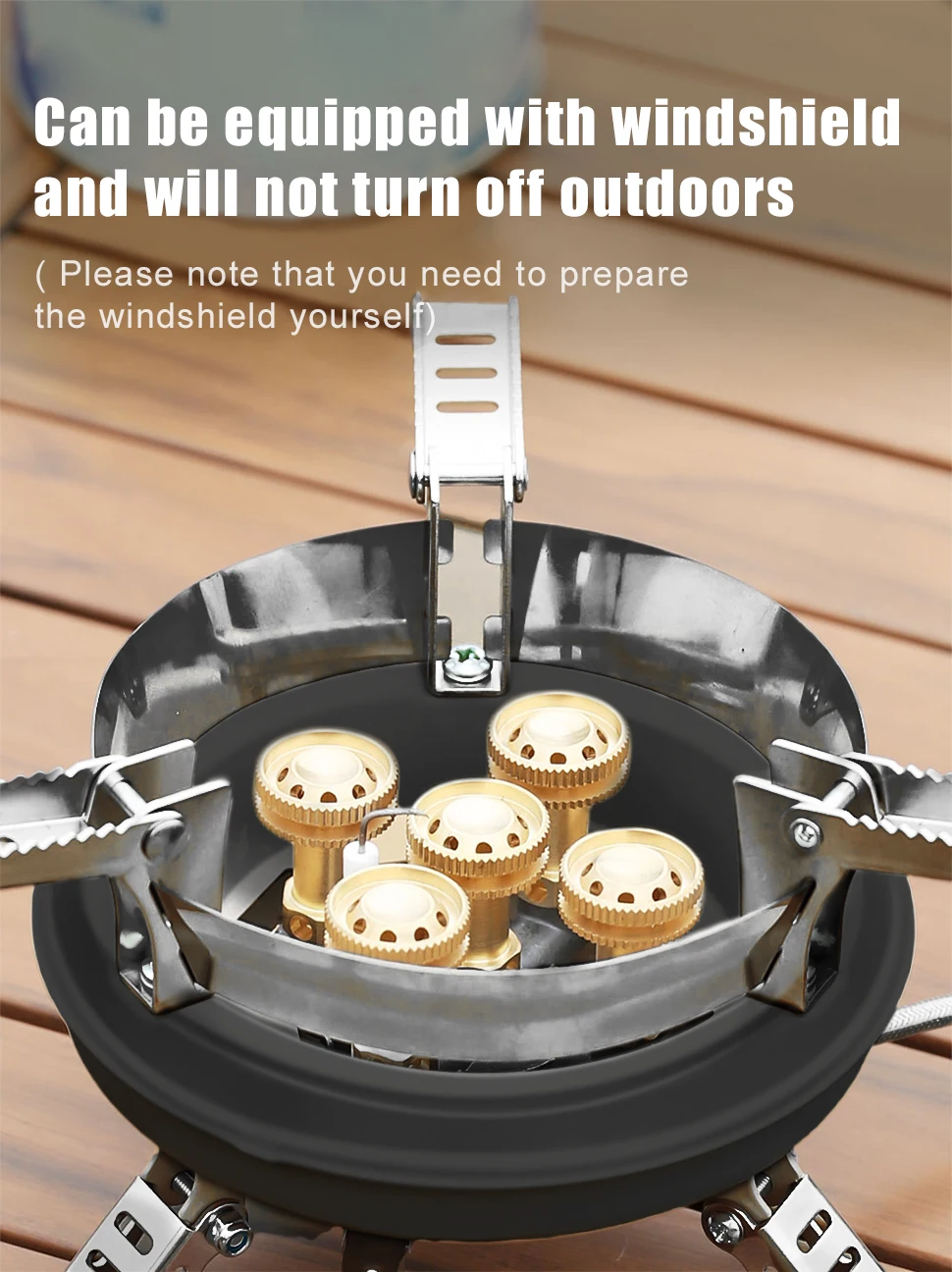 Cuisinière gaz Portable Camping haute pression extérieure – Image 11