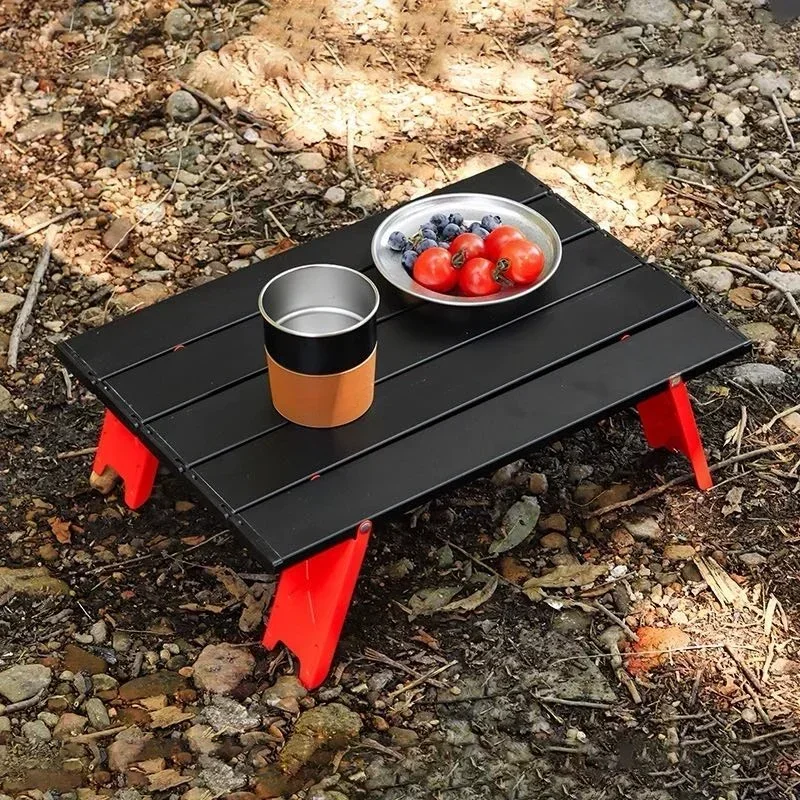 Table de camping ultralégère pliable, mini-table portable en aluminium – Image 2