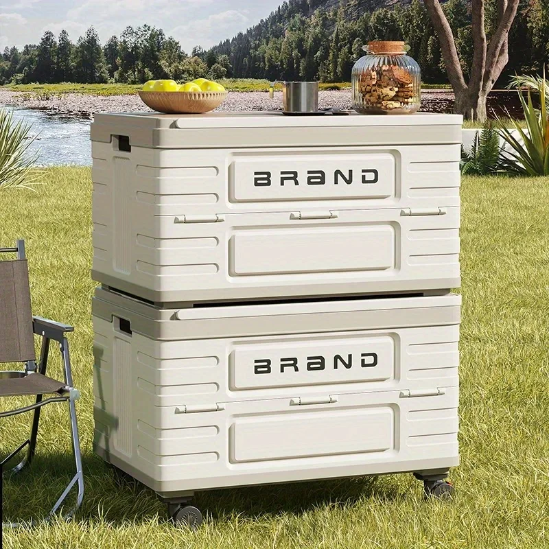 Boîte rangement pliable avec roues et poignet de tractage – Image 10