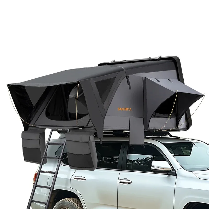 tente de toit rigide SAN HIMA 3/4 personnesouverture latérale– installation rapide,