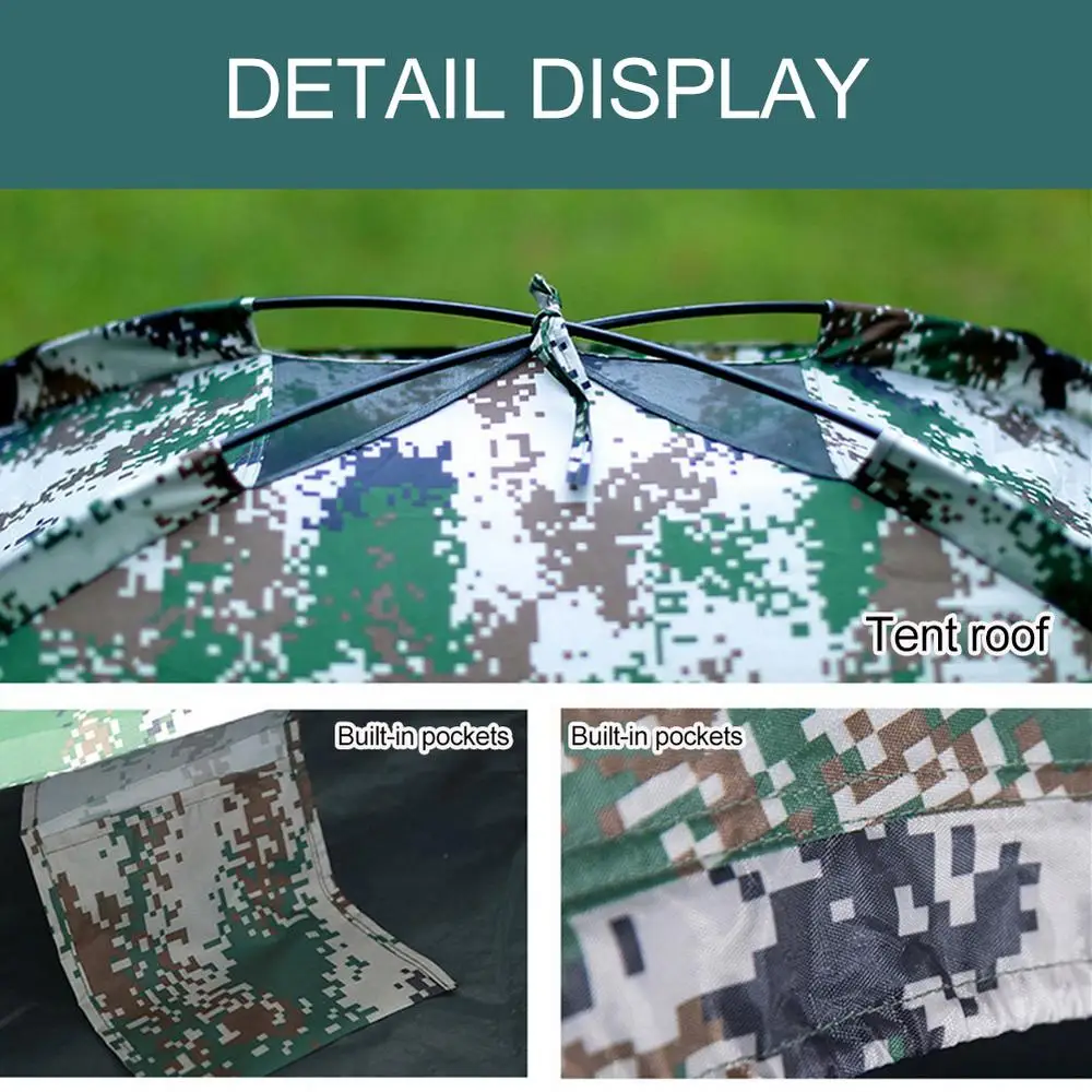 Tente camouflage imperméable 2 personnes – Image 12