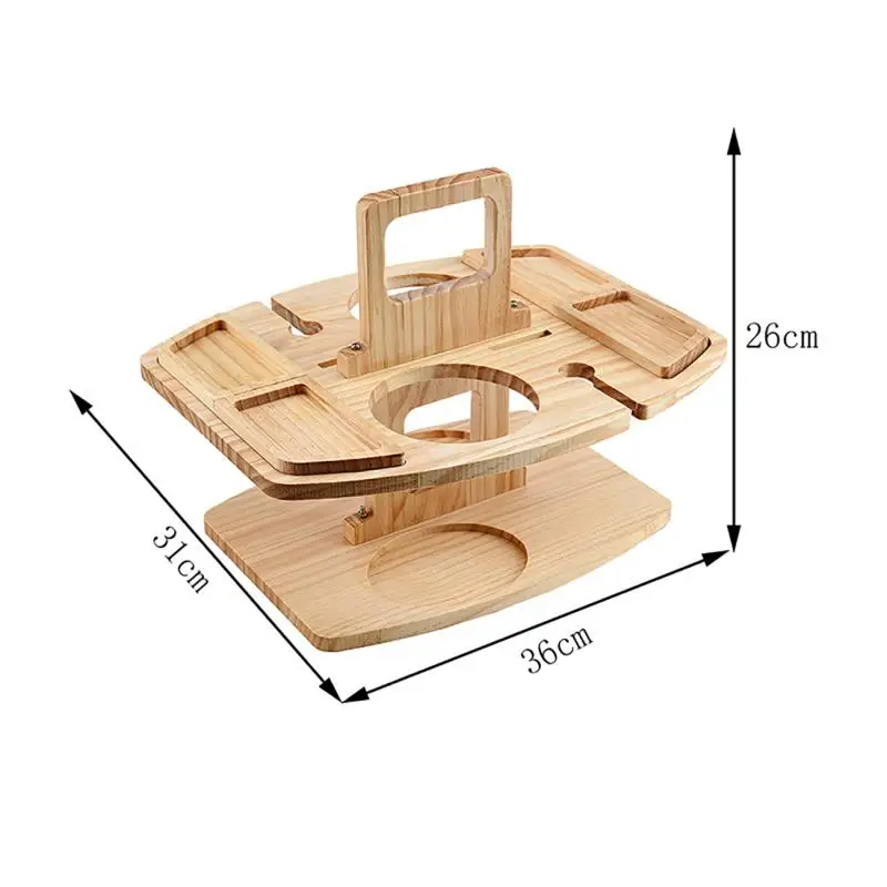 Table pliante portable en bois pour l'extérieur – Image 14