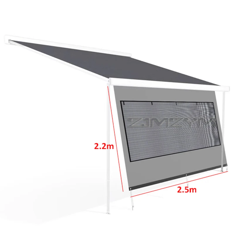 Auvent latéral AVEC fenêtre et store pour camping-car, ANTI UV, caravane, camping-car, – Image 9