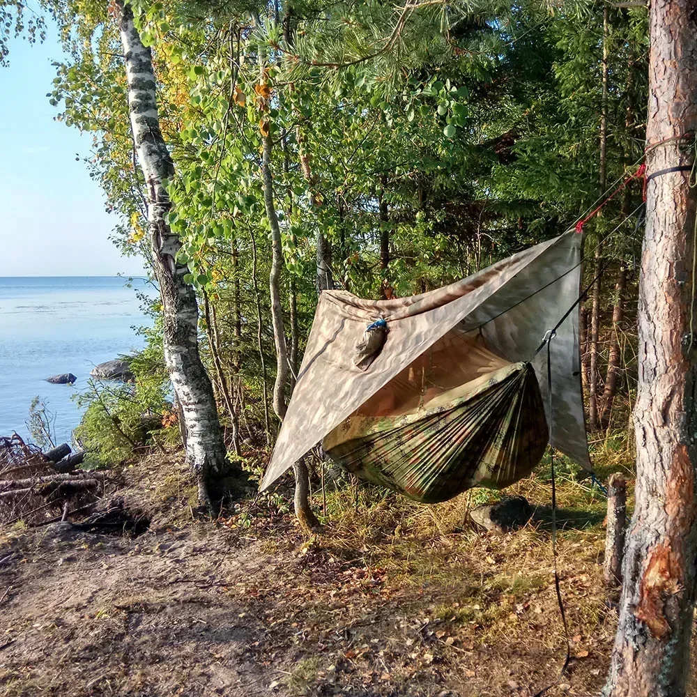 Hamac double 260x140cm, léger , moustiquaire et bache protection – Image 18