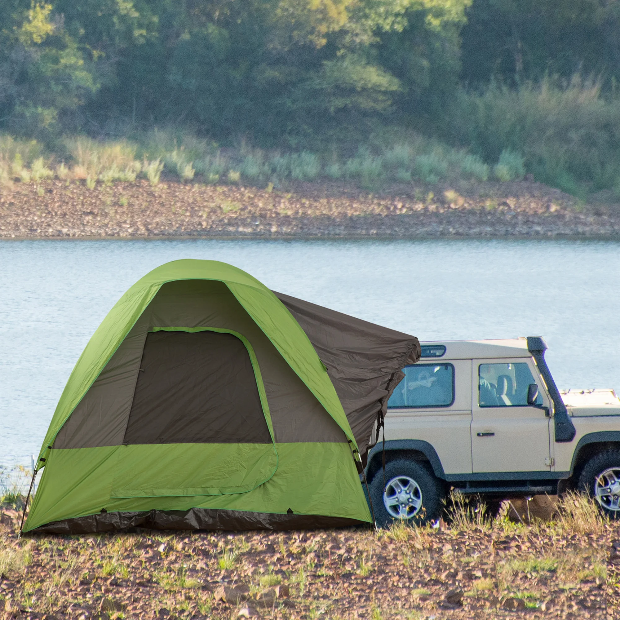 Tente camping et de coffre 4/5 personnes
