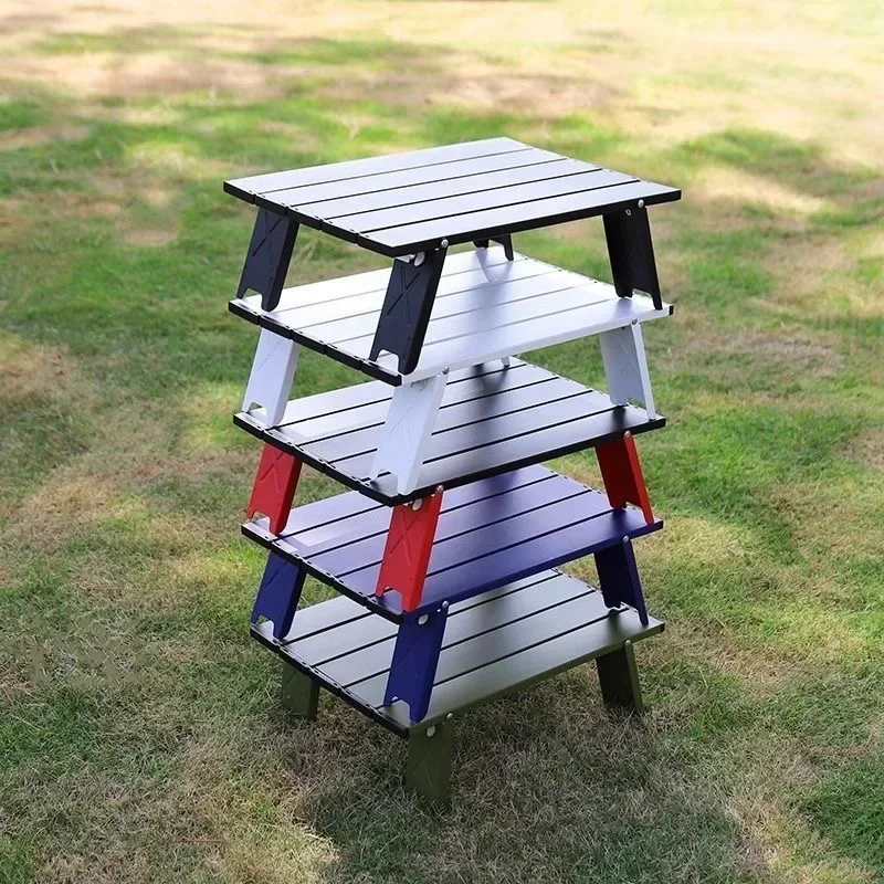 Table de camping ultralégère pliable, mini-table portable en aluminium – Image 6