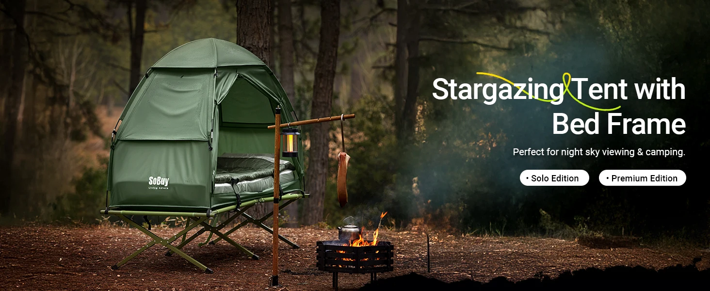 tente Camping, bivouac 1 personne (4 en 1 tentes Igloo) pompe à air électrique – Image 10