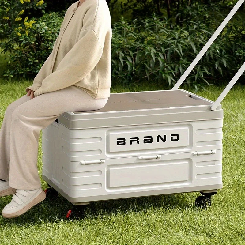 Boîte rangement pliable avec roues et poignet de tractage – Image 12