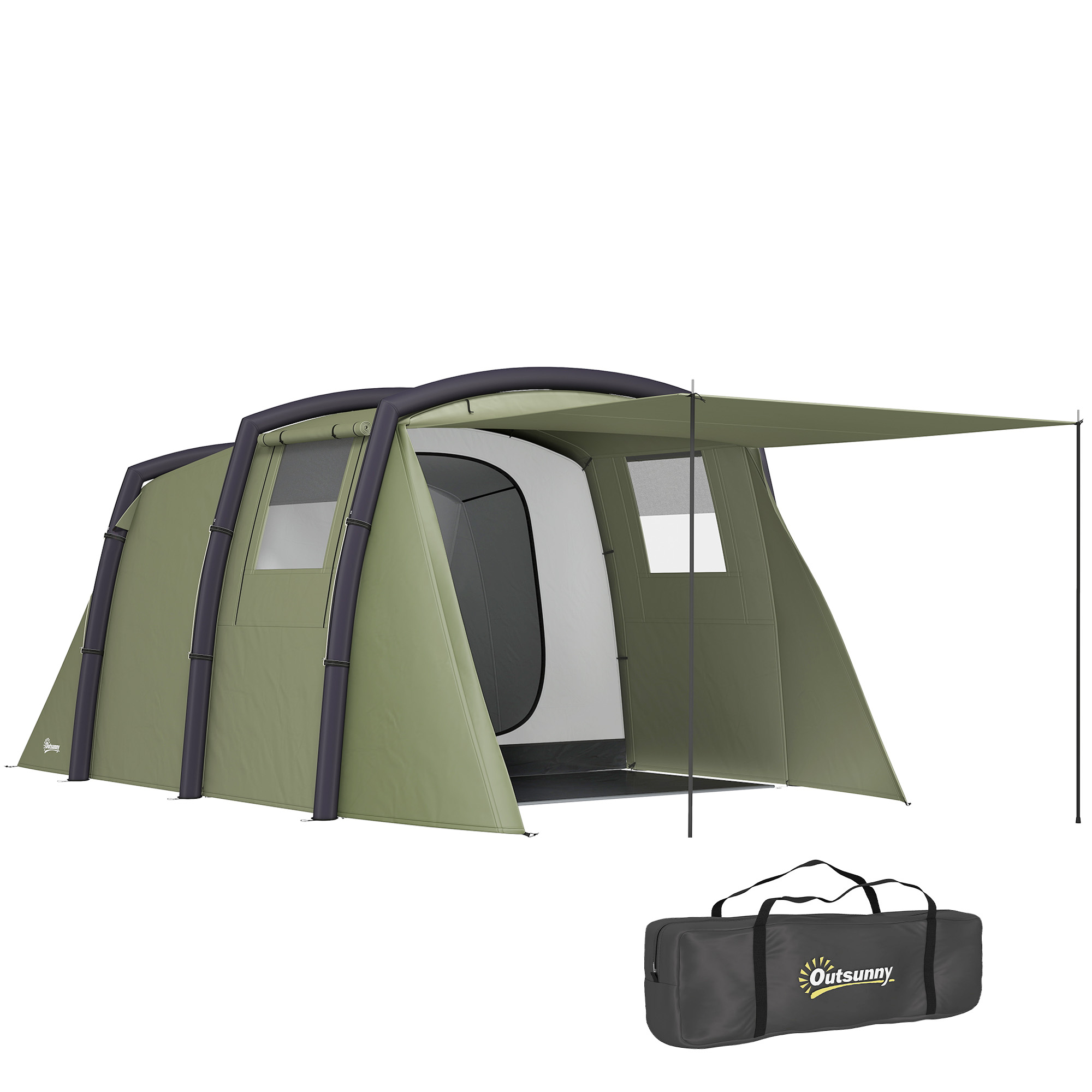 Tente tunnel gonflable 3/4 personnes Outsunny – Image 8