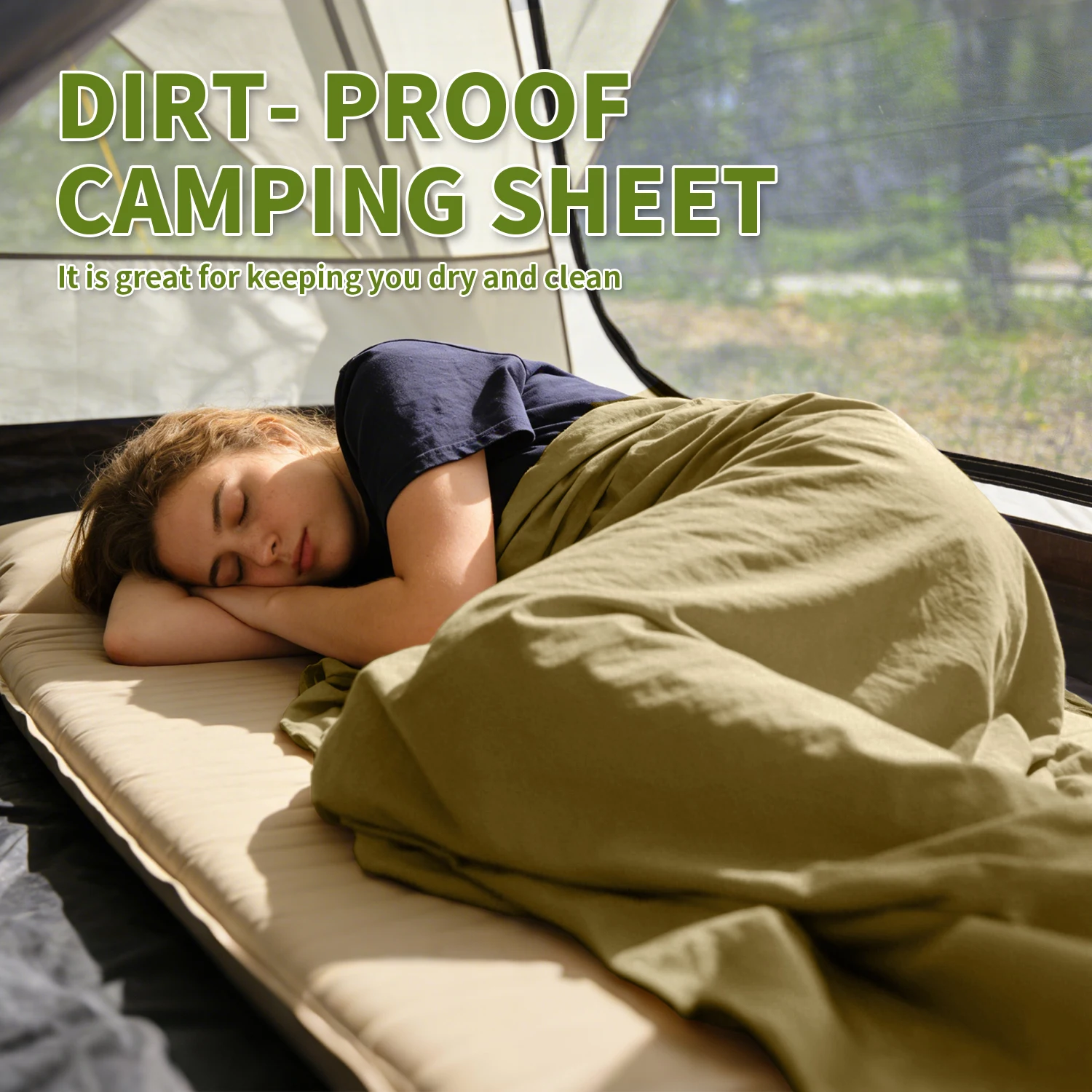 MAPLEAF Sleeping Bag Liner Lightweight Portable Summer Camping Sheet Outdoor Travel Hiking Backpacking Sleeping Bags – Image 2