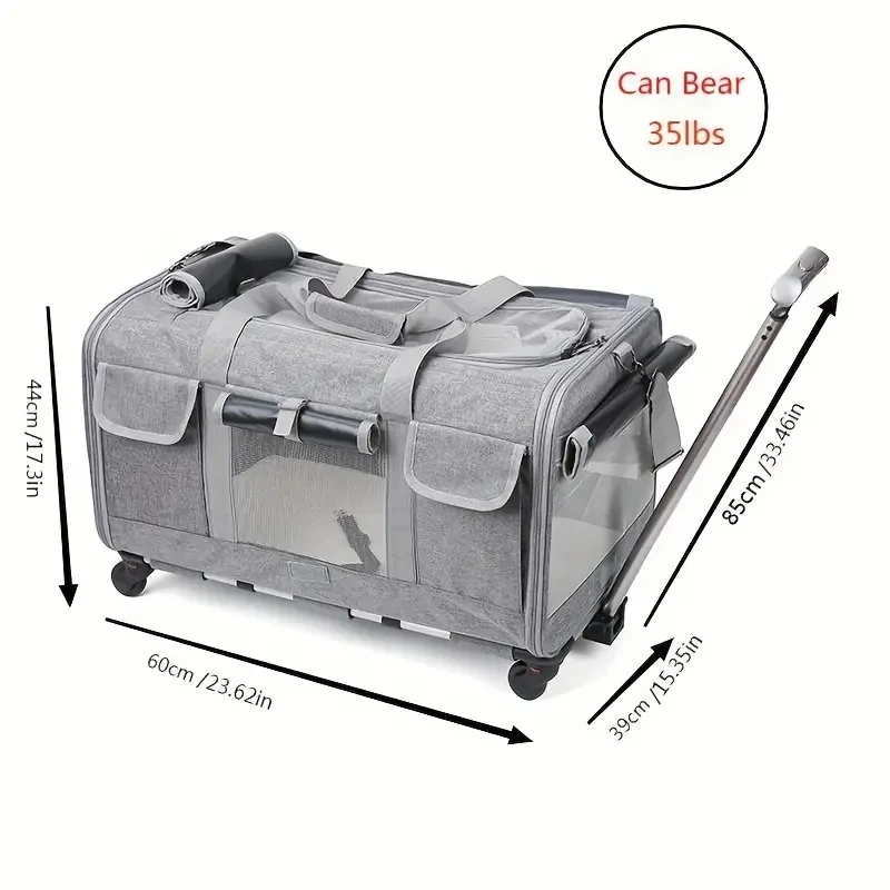 Valise/sac extra large pour animaux chien/chat, grand sac pliable facile à ranger – Image 4