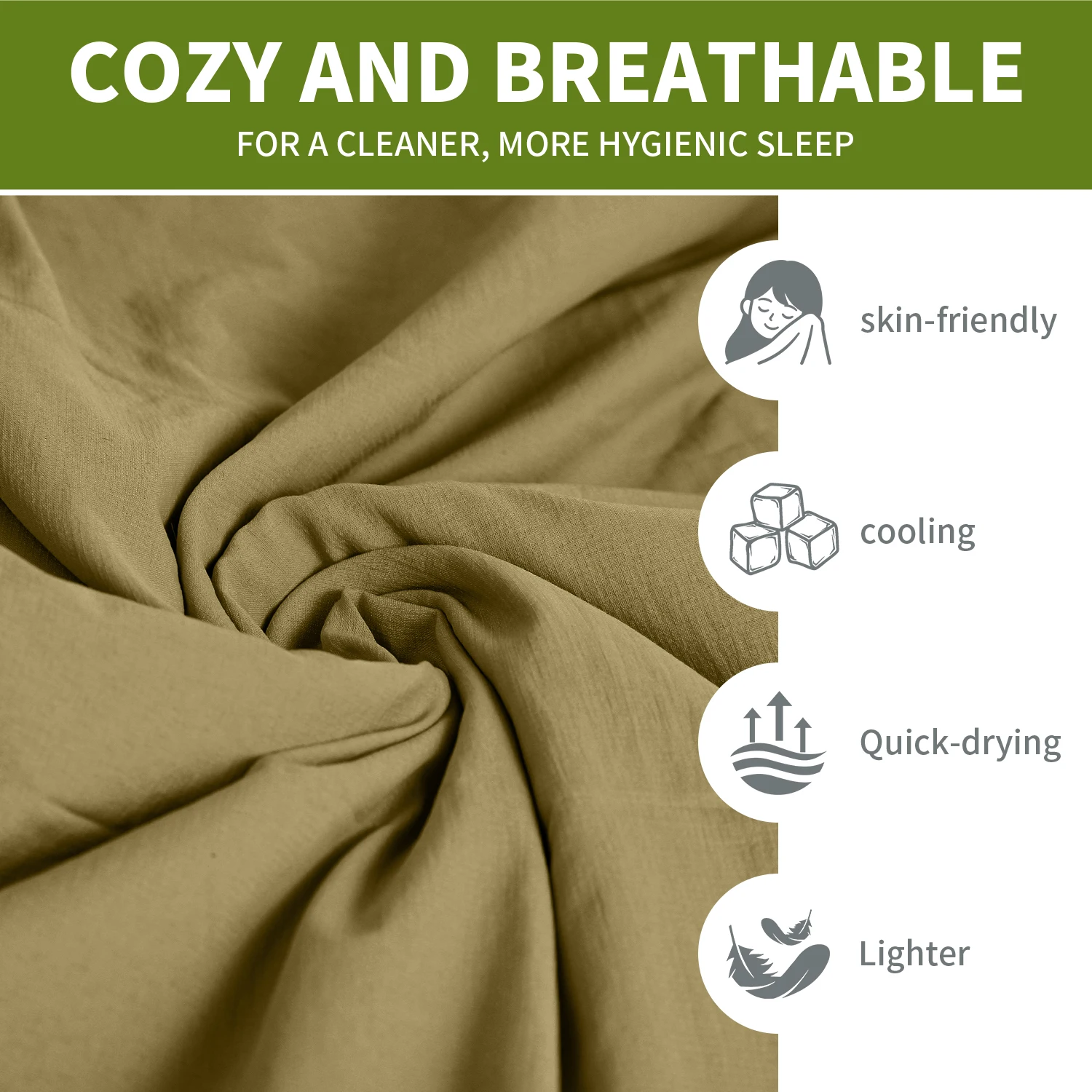 MAPLEAF Sleeping Bag Liner Lightweight Portable Summer Camping Sheet Outdoor Travel Hiking Backpacking Sleeping Bags – Image 3