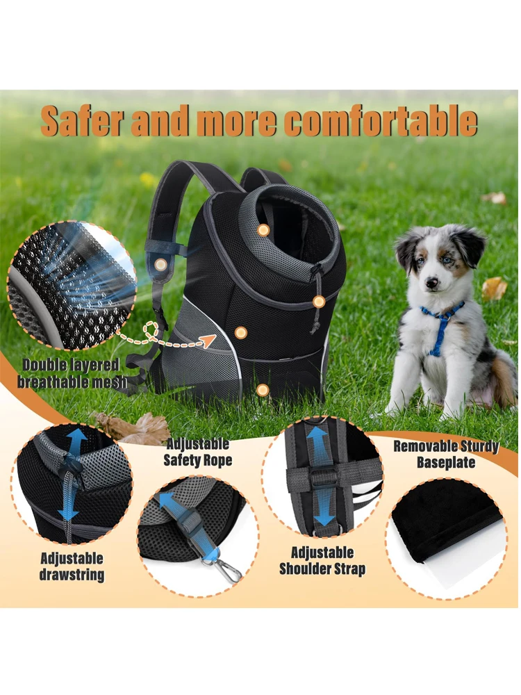 Sac à dos de transport pour animaux de compagnie petits chiens et chats – Image 10