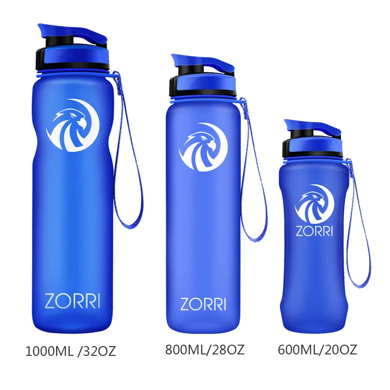 ZORRI Portable Sport Water Bottle 600/800/1000ml BPA Free Outdoor Travel Carrying Tritan Plastic Drink Bottle With Filter NEW – Image 33