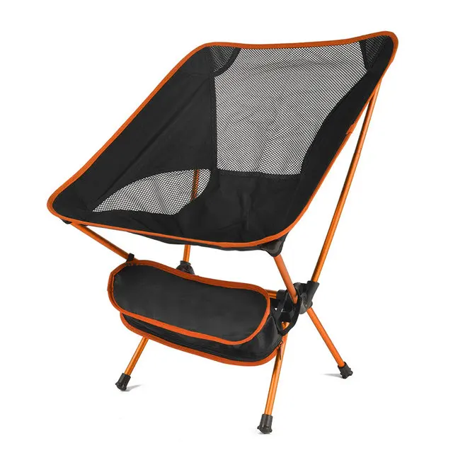 Chaise pliante Chaise légère portable ultra-légère et amovible Siège allongé pliable Pêche Camping Maison BBQ Jardin Randonnée – Image 9