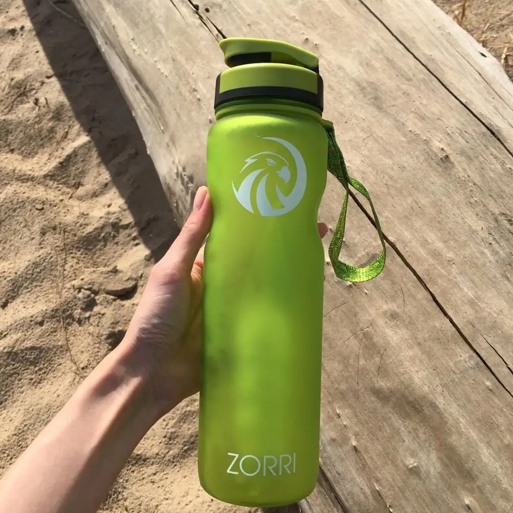 ZORRI Portable Sport Water Bottle 600/800/1000ml BPA Free Outdoor Travel Carrying Tritan Plastic Drink Bottle With Filter NEW – Image 2