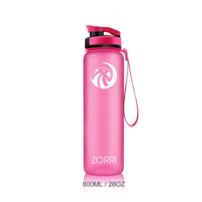 ZORRI Portable Sport Water Bottle 600/800/1000ml BPA Free Outdoor Travel Carrying Tritan Plastic Drink Bottle With Filter NEW – Image 20