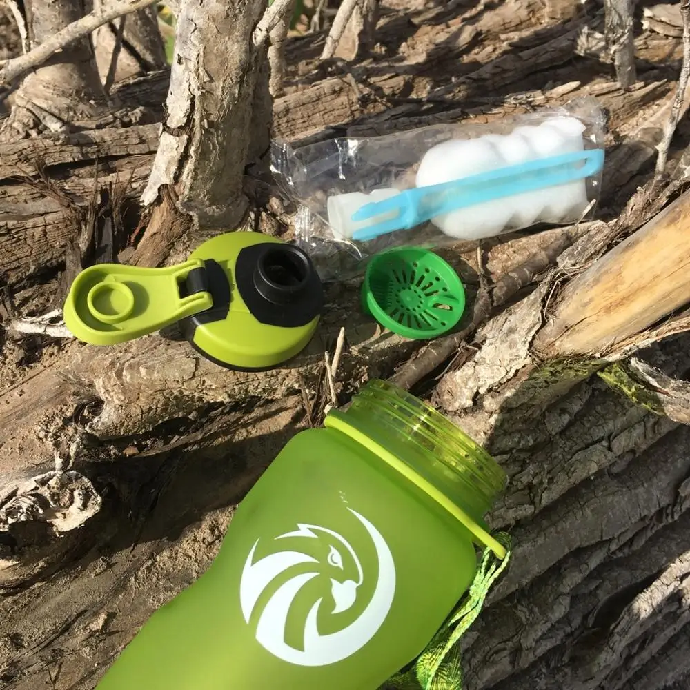 ZORRI Portable Sport Water Bottle 600/800/1000ml BPA Free Outdoor Travel Carrying Tritan Plastic Drink Bottle With Filter NEW – Image 4