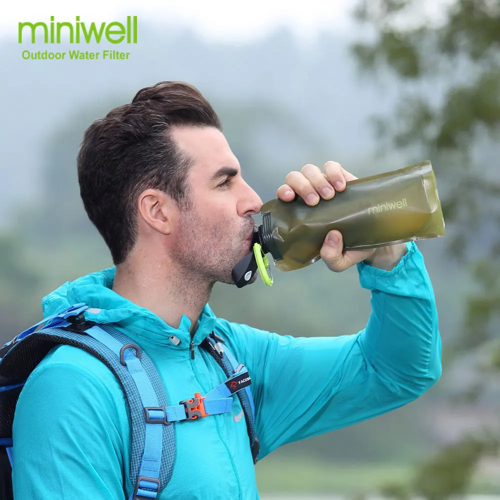 Purification d'eau Filtre à eau portable Miniwell Survival 1litre – Image 3