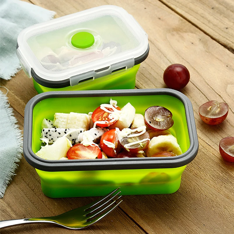 Boîte à déjeuner pliable en silicone, ensemble de 3/4 pièces – Image 2