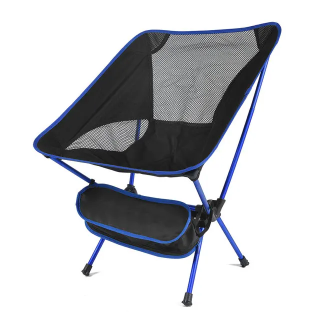 Chaise pliante Chaise légère portable ultra-légère et amovible Siège allongé pliable Pêche Camping Maison BBQ Jardin Randonnée – Image 12