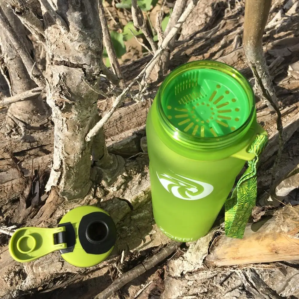 ZORRI Portable Sport Water Bottle 600/800/1000ml BPA Free Outdoor Travel Carrying Tritan Plastic Drink Bottle With Filter NEW – Image 5