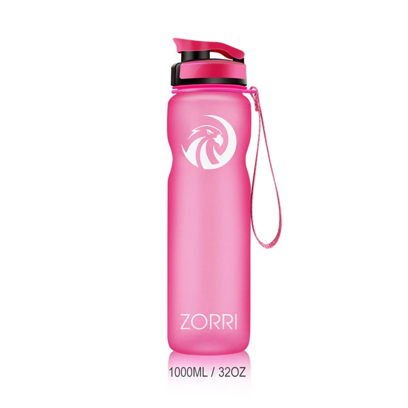 ZORRI Portable Sport Water Bottle 600/800/1000ml BPA Free Outdoor Travel Carrying Tritan Plastic Drink Bottle With Filter NEW – Image 25