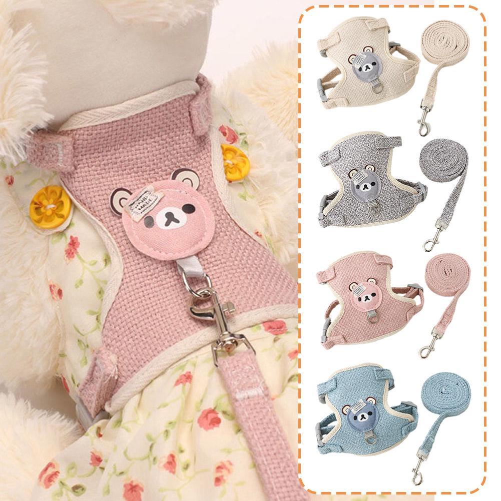 Ensemble harnais laisse mignon pour chaton et petit chien – Image 11