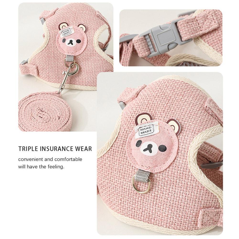 Ensemble harnais laisse mignon pour chaton et petit chien – Image 25