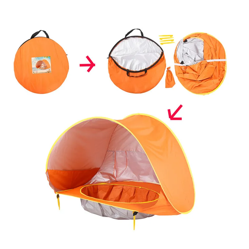 Tente avec petite piscine pour jeune enfants avec Protection UV – Image 17