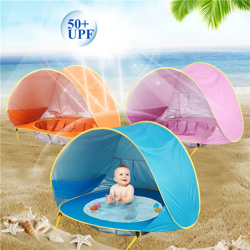 Tente avec petite piscine pour jeune enfants avec Protection UV