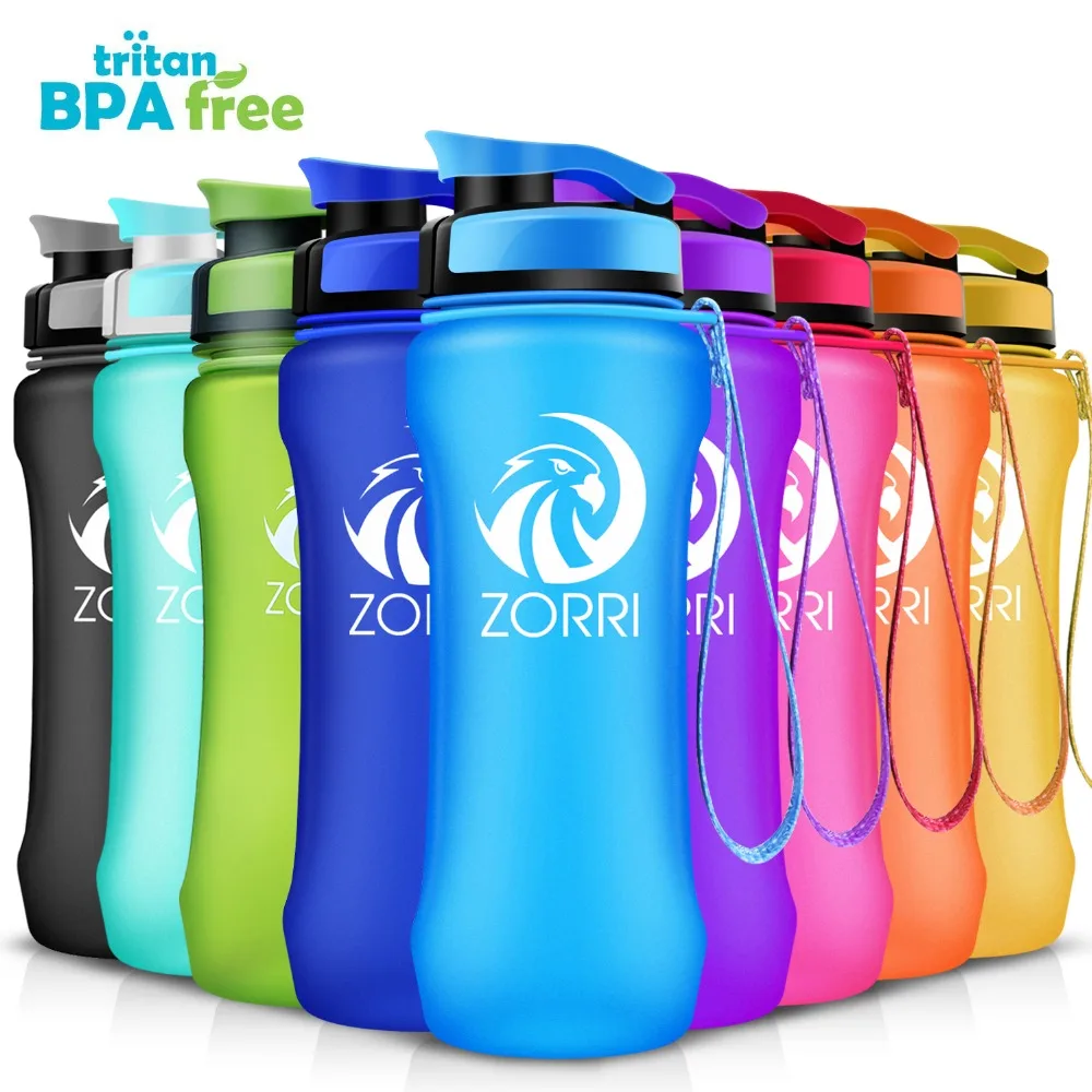 ZORRI Portable Sport Water Bottle 600/800/1000ml BPA Free Outdoor Travel Carrying Tritan Plastic Drink Bottle With Filter NEW – Image 32