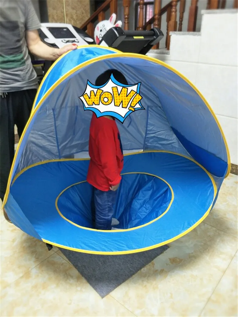 Tente avec petite piscine pour jeune enfants avec Protection UV – Image 22