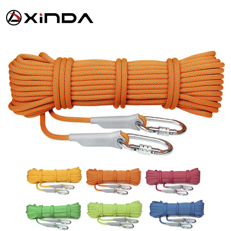Corde d'escalade professionnelle XINDA 10 m, diamètre 10,5 mm, haute résistance, survie, sécurité, escalade