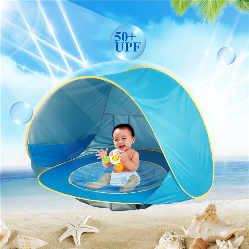 Tente avec petite piscine pour jeune enfants avec Protection UV – Image 10