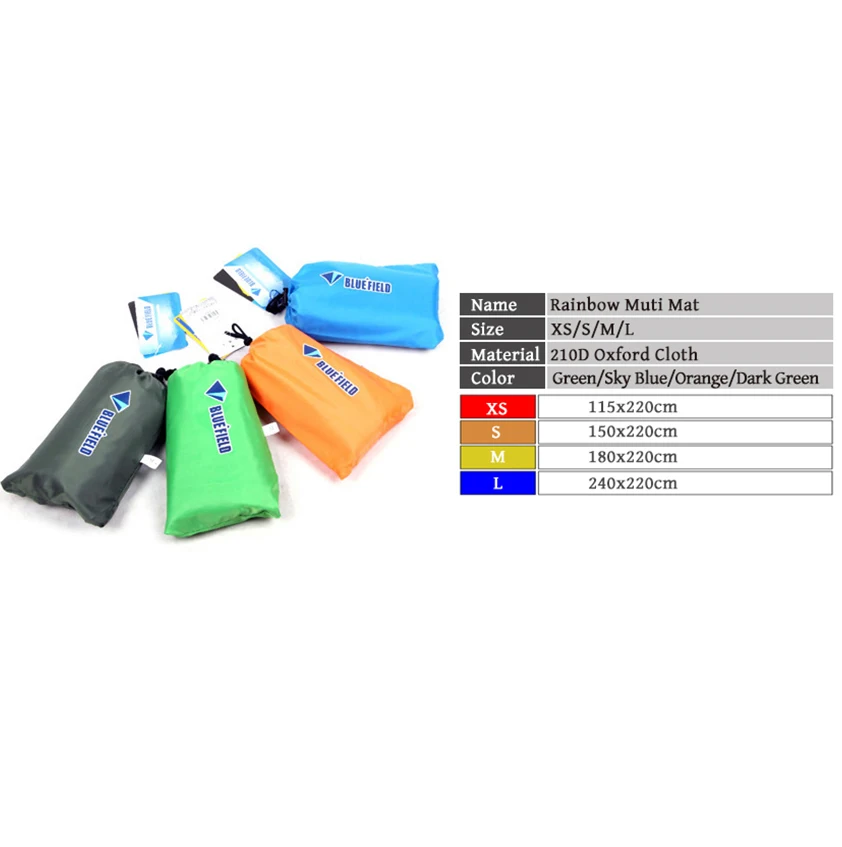 Tapis/Couverture/nappe de solrésistante à l'humidité pique-nique/Camping/Randonnée/Tapis de couchage BLUEIELD – Image 4