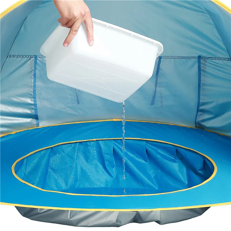Tente avec petite piscine pour jeune enfants avec Protection UV – Image 15