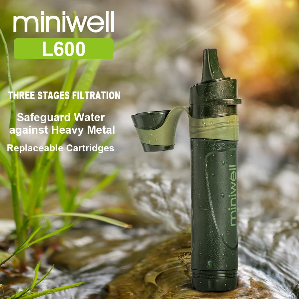 Purificateur d'eau/Filtre à eau à paille portable Miniwell L600