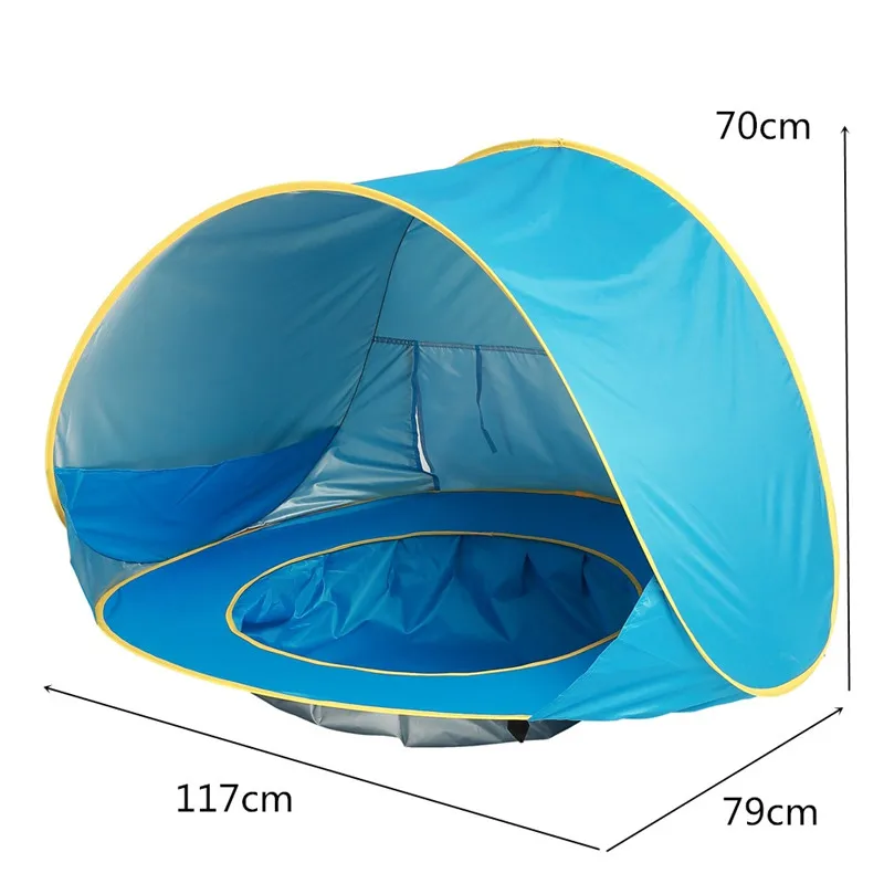Tente avec petite piscine pour jeune enfants avec Protection UV – Image 4