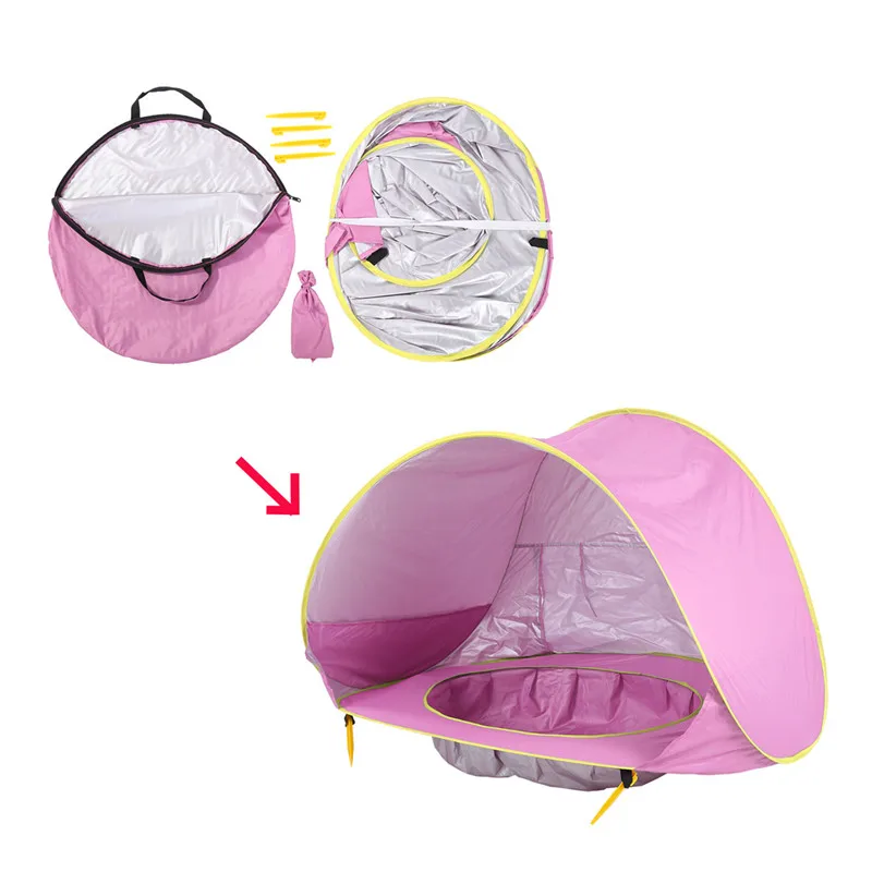 Tente avec petite piscine pour jeune enfants avec Protection UV – Image 18