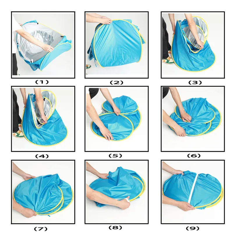 Tente avec petite piscine pour jeune enfants avec Protection UV – Image 11