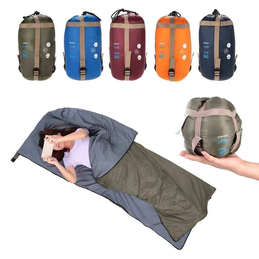 Sac de couchage/doublure ultra-léger selon saison utilisé comme ou avec sac de couchage 190 * 75 cm LIXADA
