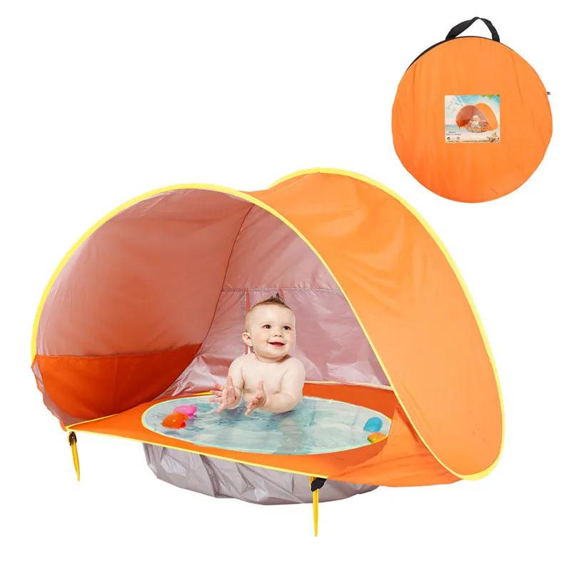 Tente avec petite piscine pour jeune enfants avec Protection UV – Image 9