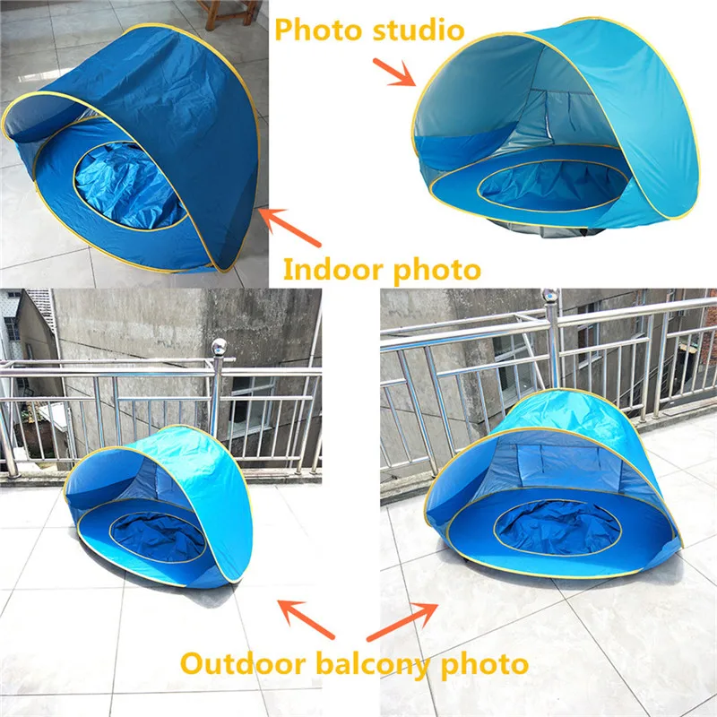 Tente avec petite piscine pour jeune enfants avec Protection UV – Image 19