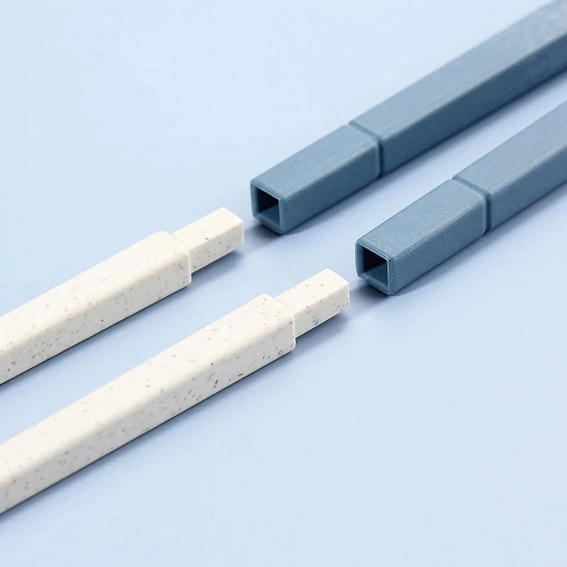 ensemble de 4 pièces de couvert détachables Portable en paille de blé – Image 18