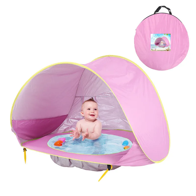 Tente avec petite piscine pour jeune enfants avec Protection UV – Image 2