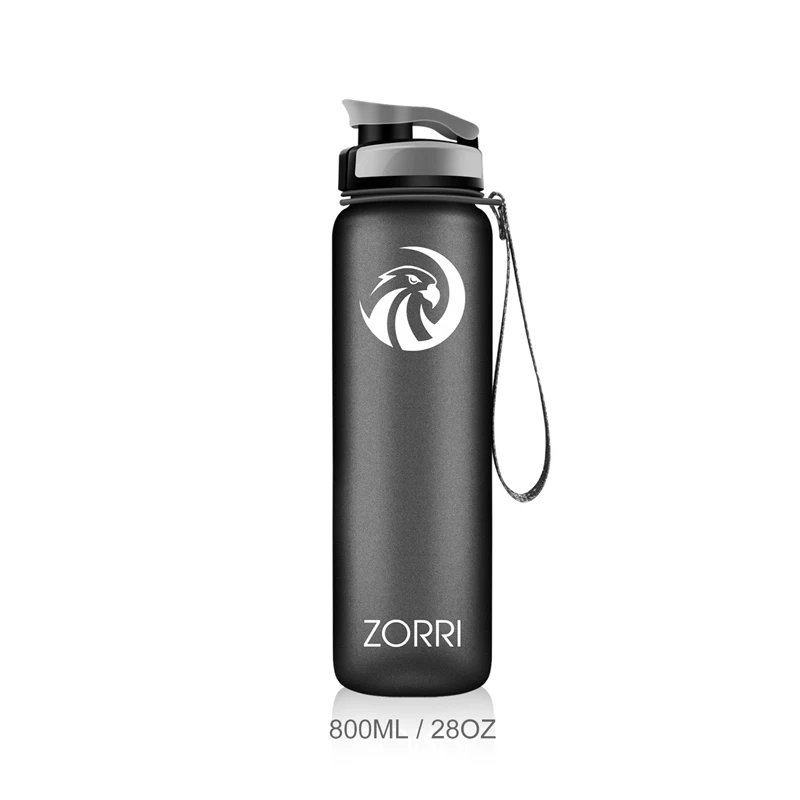 ZORRI Portable Sport Water Bottle 600/800/1000ml BPA Free Outdoor Travel Carrying Tritan Plastic Drink Bottle With Filter NEW – Image 29